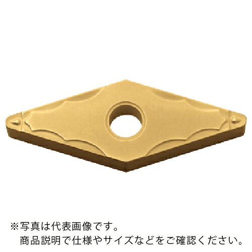 特長：耐高温変形性の高い特殊母材と耐摩耗性に優れた圧膜強靭コーティングで鋼の高速・高能率加工に対応可能です。用途：旋削加工用。被削材：鋼。仕様：チップ形状：ひし形35°厚さ(mm)：4.76被膜構成：微細柱状TiCN+Al2O3+TiN呈色：金色GPブレーカ：仕上げM級材質／仕上：CVDコーティング