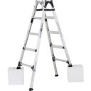 アルインコ 伸縮脚立(ステップ幅広)150cm 最大使用質量100kg ( PRW150FX ) アルインコ(株)住宅機器事業部