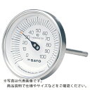 佐藤 バイメタル温度計BM−T型 測定温度範囲0〜150℃ 感温部長さ150mm ( BMT90S6 ) (株)佐藤計量器製作所
