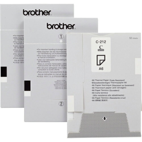 brother ( ブラザー工業 ) MPrint用ペーパーカセット高保存性感熱紙(A6)1000枚(50枚入り×20カセット) ( C-212 ) 