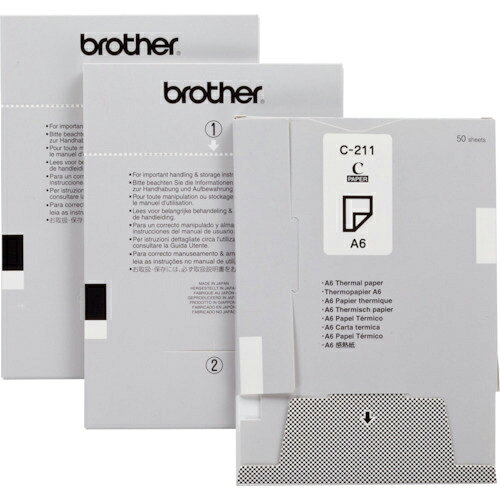 brother ( ブラザー工業 ) MPrint用ペーパーカセット感熱紙(A6)1000枚(50枚入り×20カセット) ( C-211 ) 