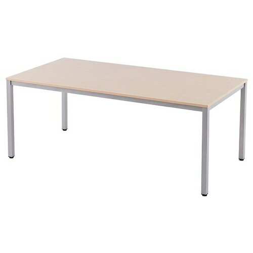 特長：D Series　すっきりしたシンプルデザインのミーディングテーブルです。仕様：間口(mm)：1800奥行(mm)：900高さ(mm)：700天板色：ナチュラルFミーティングテーブルW1800 ナチュラル材質／仕上：天板:低圧メラミン...