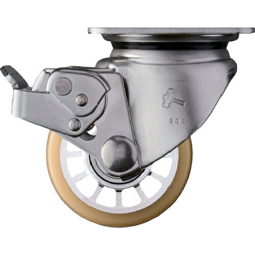 Rakuten - ハンマー ( ハンマーキャスター ) SUS 低床式重荷重用 自在 SP付 ウレタンB車75mm ( 545S0S-BAU75 )