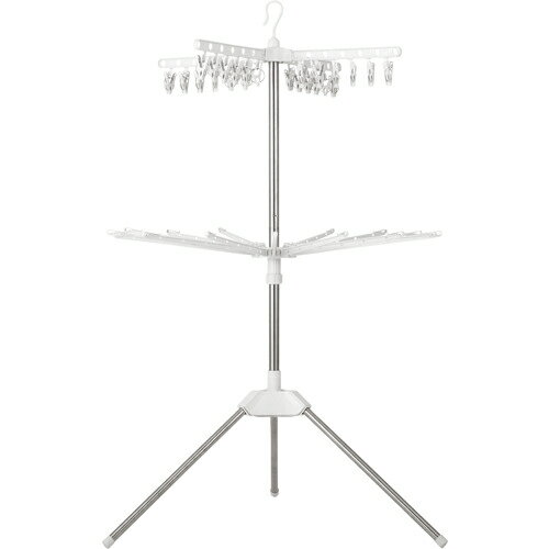 IRIS　531691ステンレス室内物干しパラソル2段 CLS-132R ( CLS132R ) アイリスオーヤマ（株）