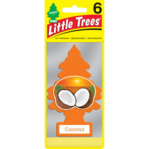 リトルツリーズ ( カーフレッシュ ) LT エアーフレッシュナー 6P - Coconut(ココナッツ) ( LT654 )