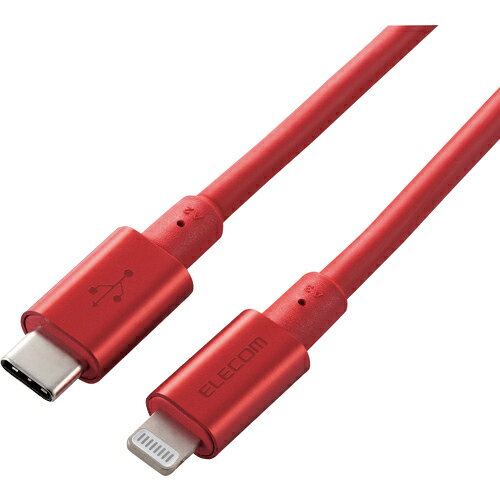ELECOM ( エレコム ) USB-C to Lightningケーブル(耐久仕様) ( MPA-CLPS20RD ) 【メーカー取寄】