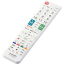ELECOM かんたんTVリモコン第2弾 シャープ アクオス用 ホワイト ERC-TV02WH-SH ( ERCTV02WHSH ) エレコム(株)