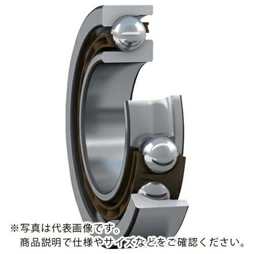 SKF ( 日本エスケイエフ ) 単列アンギュラ玉軸受(ユニバーサルマッチ用) 接触角40° 内径100mmX外径180mmX幅34mm ( 7220 BECBM ) 【メーカー取寄】