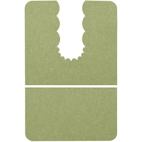 サンコー バリアフリーおくながトイレマット 無地 グリーン ( KE-96 ) (株)サンコー 【メーカー取寄】