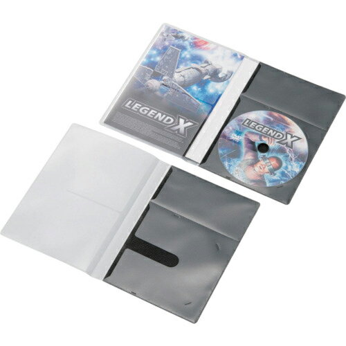 ELECOM DVD用スリム収納ソフトケース 1枚収納 10枚 ブラック CCD-DPD10BK ( CCDDPD10BK ) エレコム（株）