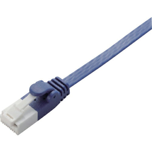 Rakuten - ELECOM ( エレコム ) 爪折れ防止フラットLANケーブル CAT6A 5m ブルーメタリック ( LD-GFAT/BM50 ) 【メーカー取寄】