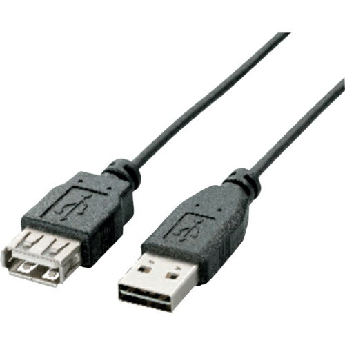 ELECOM　両面挿しUSB2．0延長ケーブル　A−Aタイプ　2．0m　ブラック U2C-DE20BK ( U2CDE20BK ) エレコム（株）のサムネイル