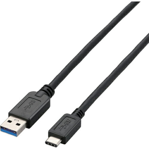 ELECOM　USB3．1ケーブル　A−Cタイプ　1．5m　ブラック USB3-AC15BK ( USB3AC15BK ) エレコム（株）のサムネイル