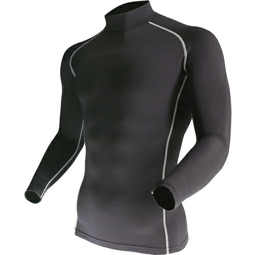 おたふく BTパワーストレッチハイネックシャツ ブラック LL JW-170-BK-LL ( JW170BKLL ) おたふく手袋（株）