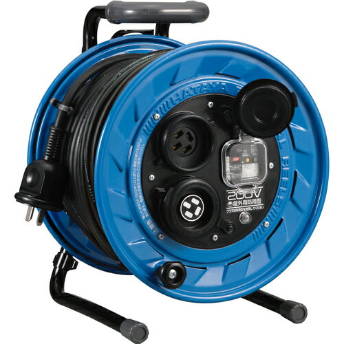 ハタヤ ( ハタヤリミテッド ) 三相200V屋外用コードリール 30m 3.5mm ブレーカー付 ( BFS-332M ) ( UOE78 )