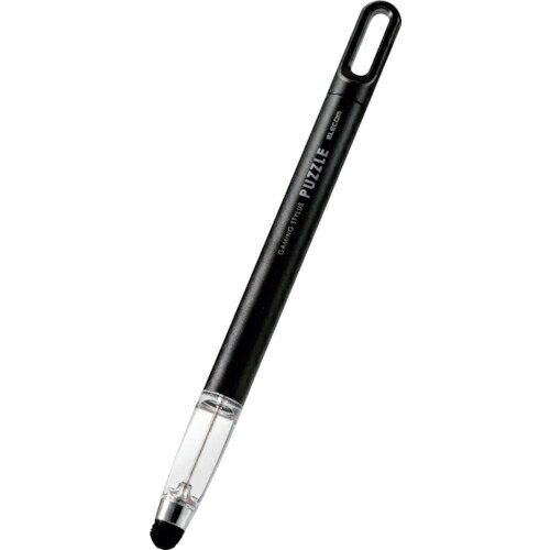 ELECOM　タッチペン　スマホ・タブレット用　超感度タイプ　パズルゲーム専用　ブラック P-TPGCPZBK ( ..