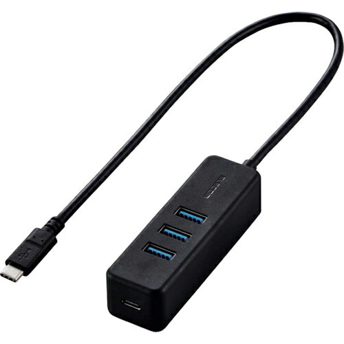 ELECOM ( エレコム ) USB Type C ハブ USB3.1(Gen1) USB-Aメス3ポート ケーブル30cm ブラック ( U3HC-T431P5BK ) 【メーカー取寄】