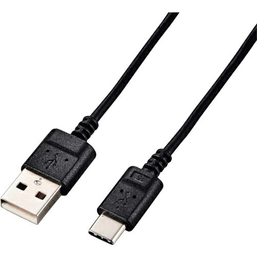 ELECOM ( エレコム ) USB Type-Cケーブル スマホ用 USB(A-C) 極細 2.0m ブラック ( MPA-ACX20BK2 ) 【メーカー取寄】