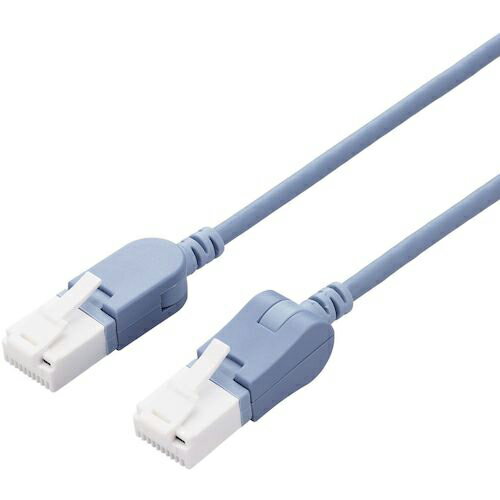 Diy, Supplies - ELECOM ( エレコム ) LANケーブル CAT6A 縦スイング式コネクタ 横スイング式コネクタ 3.0m ブルー ( LD-GPATWV/BU30 ) 【メーカー取寄】