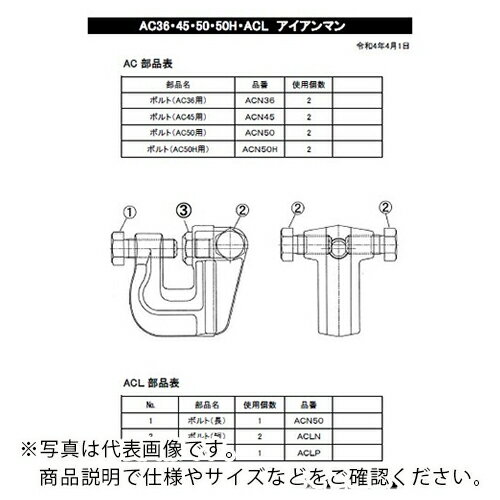 スーパー ( スーパーツール ) アイアンマン AC45用 ボルト ( ACN45 ) 【メーカー取寄】