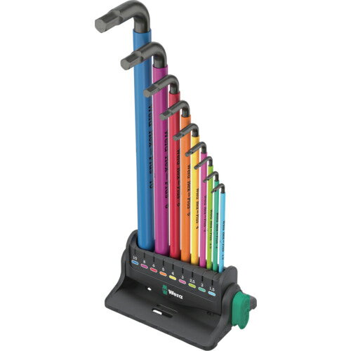 乐天商城 - Wera 950/9 ヘックスプラスマルチカラー3 Lキーセット ミリサイズ ブラックレーザー ( 133165 )