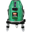 MAX 電子整準グリーンレーザ墨出器フルライン受光器三脚付きLA−S802DG−DTセット LAS802DG-DTSET ( LAS802DGDTSET ) マ...