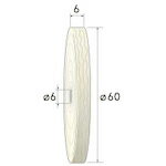 Diy, Supplies - ナカニシ 綿布ホイールバフ 2枚入 φ60×6×穴φ6 ( 54073 ) 【メーカー取寄】