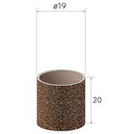 ナカニシ カートリッジサンダー 20個入 内径φ19×20 #80 ( 49455 ) 【メーカー取寄】