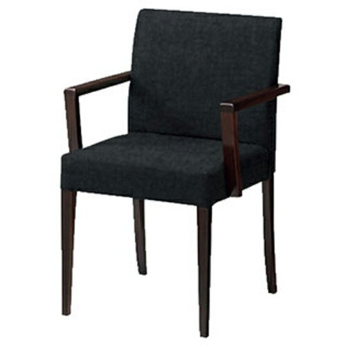 NAIKI　ミーティングチェアー（肘付）　E390型 E391-M8-BK ( E391M8BK ) （株）ナイキ