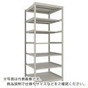 TRUSCO スチールラック 薄型ラック(棚板分割タイプ、耐荷重100Kg)1200×595×H2100 7段単体 ネオグレー UL-7467 NG ( UL7467 ) トラスコ中山(株)(4)