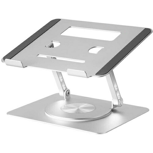 KING JIM ノートPCスタンド(回転式) 対応サイズ:11-17インチ シルバー 360℃回転 ( NPS20-SL ) (株)キン..