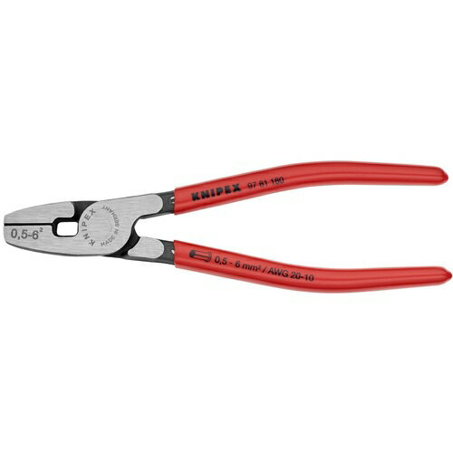 KNIPEX エンドスリーブ用圧着ペンチ 全長180mm ( 9781-180 )