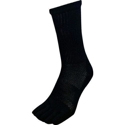 おたふく クッションパイルソックス5本指2足組 ブラック S-817 ( S817 ) おたふく手袋（株）