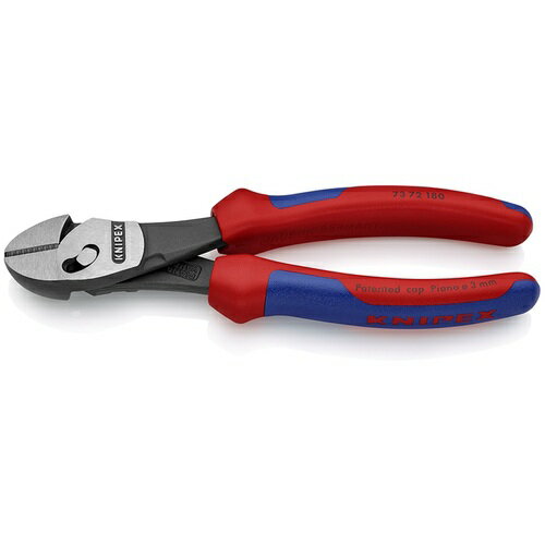 KNIPEX ツインフォースニッパー コンフォートハンドル 180mm ( 7372-180BK )