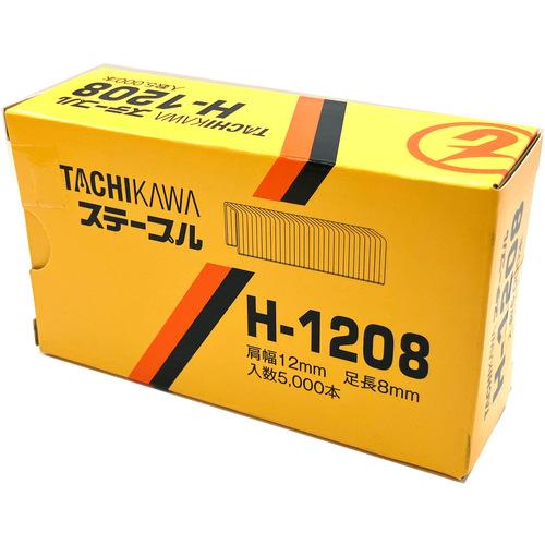 タチカワ ( 立川ピン製作所 ) ステープル 肩幅12mm 長さ8mm 5000本入り ( H-1208 (5000ボンイリ) )