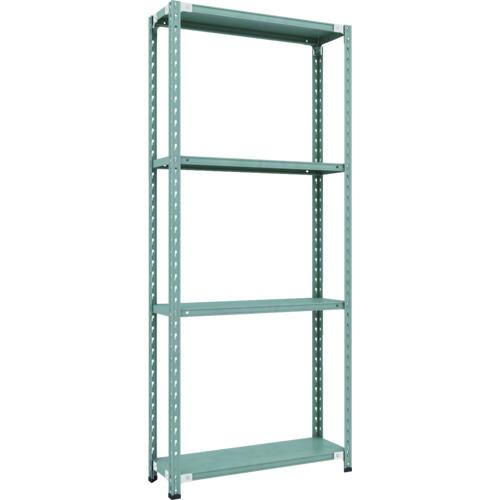 Rakuten - TRUSCO ( トラスコ中山 ) CB型セミボルトレス軽中量棚 900X300XH21004段 グリーン ( CB-7334-GN )