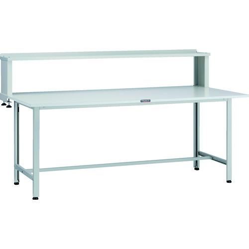 Stepladders, Ladders - TRUSCO ( トラスコ中山 ) 軽荷重作業台(200kg)AO型 1800X900XH1044(全高) 上棚付 ホワイト色 ( AO-1890YURB )