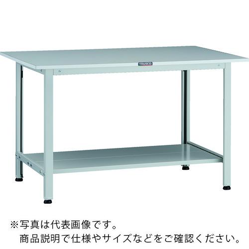 特長：分割できる下棚2枚（AELT型）で広い保管スペースを確保できます。商品の仕分けや検品に最適です。表面は細かい凹凸が滑りにくく、適度な弾力性があります。また、防水性・耐油性・防汚性に優れています。下棚が付いており、作業台下のスペースを有効活用できます。仕様：天板材質：リノリューム張間口(mm)：1200奥行(mm)：600高さ(mm)：740脚部カラー：ホワイトアジャスターねじサイズ：M16×2.0下棚：AELT型　2枚均等荷重(kg)：200下棚付材質／仕上：本体:スチール注意：車上渡しのため、お客様での荷降ろしが必要です。提供不可：chemSHERPA　●代表画像について 商品によっては、代表画像を使用している場合がございます。 商品のカラー、サイズなどが異なる商品をイメージ画像として 使用させて頂いている場合がございます。 必ず、商品の品番と仕様をご確認のうえ、ご注文お願いいたいます。 　●お買上げ明細書の廃止について 当店では、個人情報保護と環境保護の観点から同封を廃止しております。 お買上げ明細書が必要な場合は、備考欄に「お買上げ明細必要」と 記載お願いいたします。 当店からの出荷の場合は、同封にて発送させて頂きます。 （※メーカー直送の場合は、PDFデータをメールさせて頂きます。） 　注意事項 ※商品名に【2個セット】等、数量の明記がない場合は1個での販売となります。