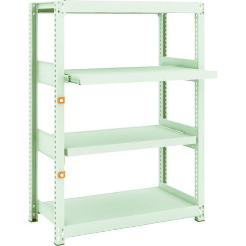 TRUSCO　スチールラック　M2型軽中量棚　860X450XH1200　4段うちスライド2段　単体 M2-4342M2 ( M24342M2 ) トラスコ中山（株）