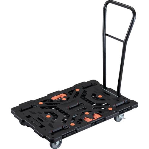 TRUSCO ( トラスコ中山 ) 連結式樹脂製平台車 ビートル 900X600 自在5輪 内2輪ストッパー付 脱着式ハンドル付 とめたろう付 ( BT900J5S2H-E100T )