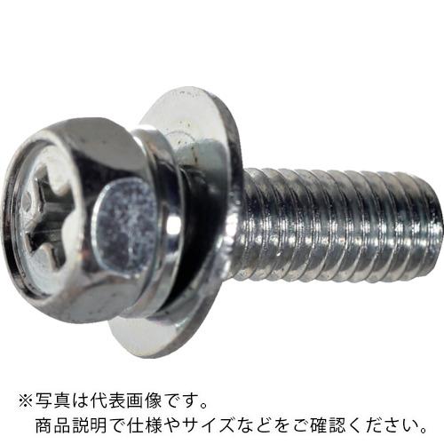 工具 - TRUSCO ( トラスコ中山 ) 十字穴付アプセット組込 P=3 三価白 M5×16 150本入 /(+)アプセットボルト ばね座金+JISワッシャー付き ヘキサゴンパック ( S014-0516 )