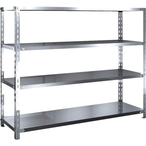 Rakuten - TRUSCO ( トラスコ中山 ) ステンレス棚 SUS304製軽量棚 1500XD450XH1200 天地4段 ( SU3-4544 )