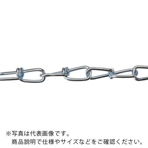 特長：溶接を施さず複雑な曲げ加工により安定した強度があります。用途：間仕切り・転倒防止。仕様：全長(m)：10線径d(mm)：1.2内長P(mm)：17.6内幅W(mm)：3.5使用荷重(kN)：0.1910Mのカットチェーンです。材質／仕上：スチール表面処理：ユニクロメッキ仕上げ注意：提供不可：SDS　●代表画像について 商品によっては、代表画像を使用している場合がございます。 商品のカラー、サイズなどが異なる商品をイメージ画像として 使用させて頂いている場合がございます。 必ず、商品の品番と仕様をご確認のうえ、ご注文お願いいたいます。 　●お買上げ明細書の廃止について 当店では、個人情報保護と環境保護の観点から同封を廃止しております。 お買上げ明細書が必要な場合は、備考欄に「お買上げ明細必要」と 記載お願いいたします。 当店からの出荷の場合は、同封にて発送させて頂きます。 （※メーカー直送の場合は、PDFデータをメールさせて頂きます。） 　注意事項 ※商品名に【2個セット】等、数量の明記がない場合は1個での販売となります。