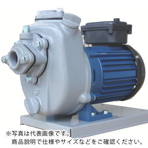 特長：ポンプと電動機を一体化、シンプルな構造の小型軽量タイプでの大容量の吐出能力を実現しました。電動機保護装置を内蔵しています。全閉外扇屋外形電動機採用で、雨に強く広範囲に実力を発揮します。電動機と軸封部は完全無給油で取り扱いが簡単で長時間の使用が可能になりました。用途：建築設備用。農業用。工業設備用。プラント組込用。工場設備用:食品、化学、一般工業の排水、送水、排泥農業用:潅漑、散水、排水漁業用:養殖、養魚、加工、漁船船舶用:ビルジ、バラスト、雑用水仕様：吐出量(L/min)：240全揚程(m)：8.5周波数(Hz)：50口径(mm)：50電源(V)：三相200出力(kW)：0.75全幅(mm)：335全長(mm)：202全高(mm)：264極数：2極軸封：メカニカルシール自吸式電動機：全閉外扇屋外形50Hz同期速度3000min［［の−1乗］］羽根車：セミオープン(MP形)軸受：密封玉軸受材質／仕上：ケーシング:FC200羽根車:FC200主軸:SUS420J2セット内容／付属品：電動機(1個)単独ベース(1個)専用相フランジ(ボルト、パッキン付)(2組)ストレーナ(1個)注意：ご注文時必ず周波数をご指定下さい。　●代表画像について 商品によっては、代表画像を使用している場合がございます。 商品のカラー、サイズなどが異なる商品をイメージ画像として 使用させて頂いている場合がございます。 必ず、商品の品番と仕様をご確認のうえ、ご注文お願いいたいます。 　●お買上げ明細書の廃止について 当店では、個人情報保護と環境保護の観点から同封を廃止しております。 お買上げ明細書が必要な場合は、備考欄に「お買上げ明細必要」と 記載お願いいたします。 当店からの出荷の場合は、同封にて発送させて頂きます。 （※メーカー直送の場合は、PDFデータをメールさせて頂きます。） 　注意事項 ※商品名に【2個セット】等、数量の明記がない場合は1個での販売となります。