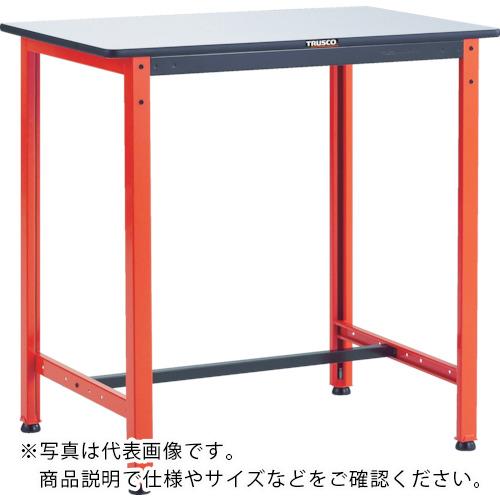 TRUSCO ( トラスコ中山 ) 軽荷重作業台(300kg)TFAEL型 900X600XH740 基本タイプ オレンジ色 ( TFAEL-0960 )