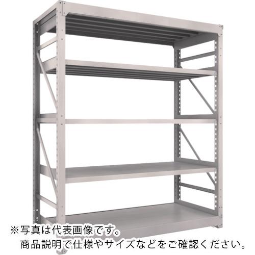 TRUSCO ( トラスコ中山 ) スチールラック M10型重量棚 1800X760XH2100 5段 単体 ネオグレー ( M10-7675 NG(ネオグレー) )