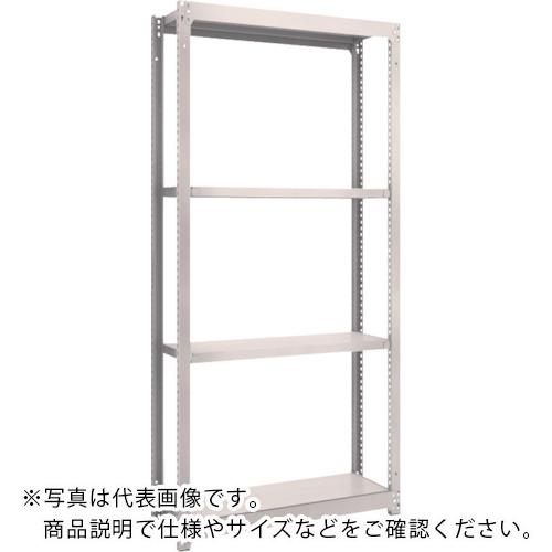 TRUSCO ( トラスコ中山 ) スチールラック M1.5型 軽中量ボルトレス棚 1760X445XH2400 4段 単体型 ネオグレー ( M1.5-8644 NG(ネオグレー) )
