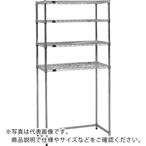 TRUSCO ( トラスコ中山 ) スチール製メッシュラック下段開放型 W1205×D305×H1838 棚板4枚 ( TME-SB-6434 )(4.0)