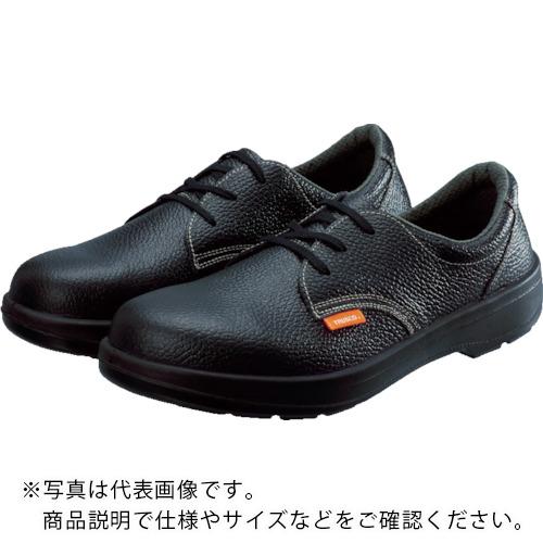 特長：樹脂先芯搭載で軽くて疲れにくいです。発泡ポリウレタン2層底で屈曲性、クッション性に優れています。接地面積が広く安定性を向上させたワイド設計です。耐滑性や耐油性にも優れた靴底です。用途：一般製造業、建設業、運送業などに。仕様：寸法(cm)：26.0足幅サイズ：EEE色：ブラックUS(アメリカ)規格サイズ：8.5UK(イギリス)規格サイズ：7 1/2EU(ヨーロッパ)規格サイズ：41JIST8101CI／S／P1耐圧迫荷重：10±0.1kN参考質量：約770g(26.0cm計測)材質／仕上：甲被：牛革先芯：ワイドACM樹脂靴底：発泡ポリウレタン2層中敷：カップインソール注意：中敷きを交換する場合は、当社が推奨するシモンインソール001（品番：INSOLE001−L）をご使用ください。　（JIS　T8101安全靴の規定より）　●代表画像について 商品によっては、代表画像を使用している場合がございます。 商品のカラー、サイズなどが異なる商品をイメージ画像として 使用させて頂いている場合がございます。 必ず、商品の品番と仕様をご確認のうえ、ご注文お願いいたいます。 　●お買上げ明細書の廃止について 当店では、個人情報保護と環境保護の観点から同封を廃止しております。 お買上げ明細書が必要な場合は、備考欄に「お買上げ明細必要」と 記載お願いいたします。 当店からの出荷の場合は、同封にて発送させて頂きます。 （※メーカー直送の場合は、PDFデータをメールさせて頂きます。） 　注意事項 ※商品名に【2個セット】等、数量の明記がない場合は1個での販売となります。