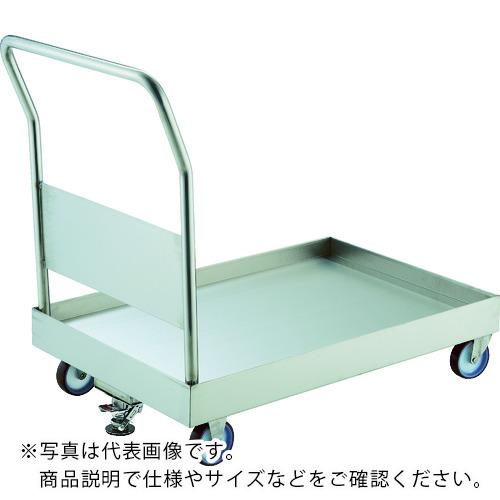 TRUSCO ( トラスコ中山 ) ステンレス台車 オールSUS304 皿型台車 800X450 NU車輪 ストッパー付 ( SSAR-3NU-S )